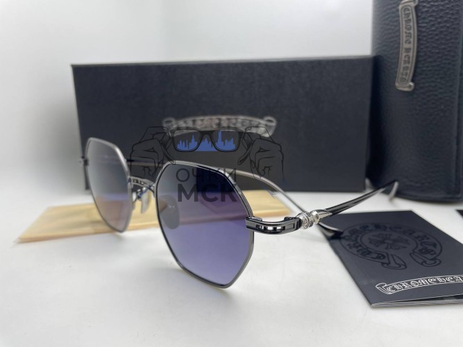 Очки Chrome Hearts Octa Silver/Dark Grey солнцезащитные мужские оригинал