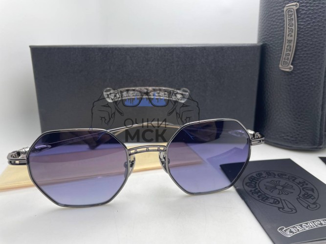Очки Chrome Hearts Octa Silver/Dark Grey солнцезащитные мужские оригинал