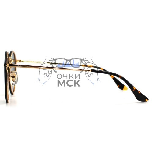 Очки Ray Ban RB3574N Blaze Round Тёмно-серые солнцезащитные унисекс женские мужские оригинал