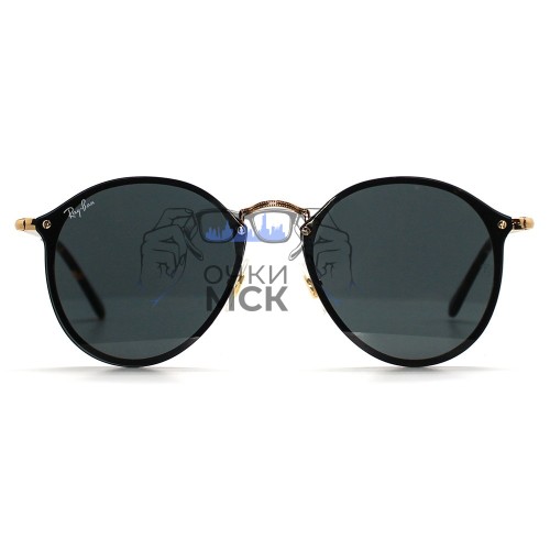 Очки Ray Ban RB3574N Blaze Round Тёмно-серые солнцезащитные унисекс женские мужские оригинал