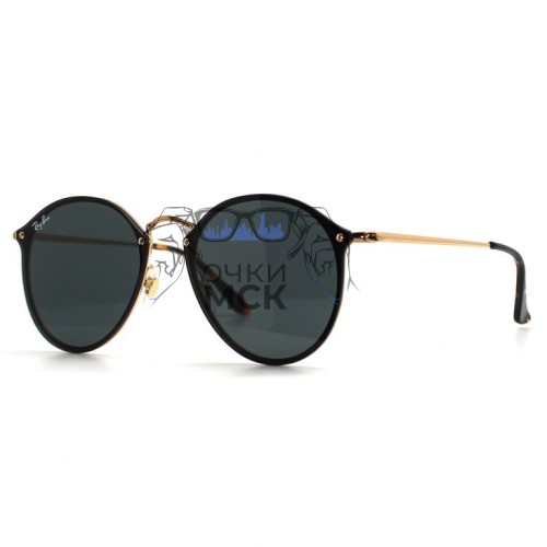 Очки Ray Ban RB3574N Blaze Round Тёмно-серые солнцезащитные унисекс женские мужские оригинал
