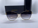 Очки Balenciaga Gold/Dark Grey Тёмно-серый градиент солнцезащитные унисекс женские мужские оригинал