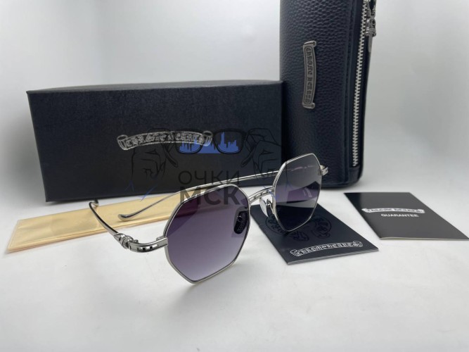 Очки Chrome Hearts Octa Silver/Black солнцезащитные мужские оригинал