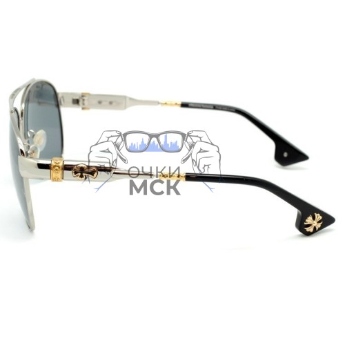 Очки Men's Chrome Hearts HOTCOOTER Серые солнцезащитные мужские оригинал