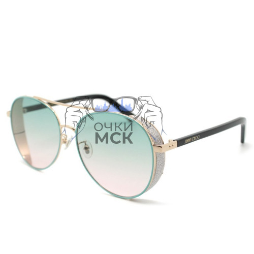 Очки Jimmy Choo DHELIB/s Светло-зеленый градиент солнцезащитные женские оригинал