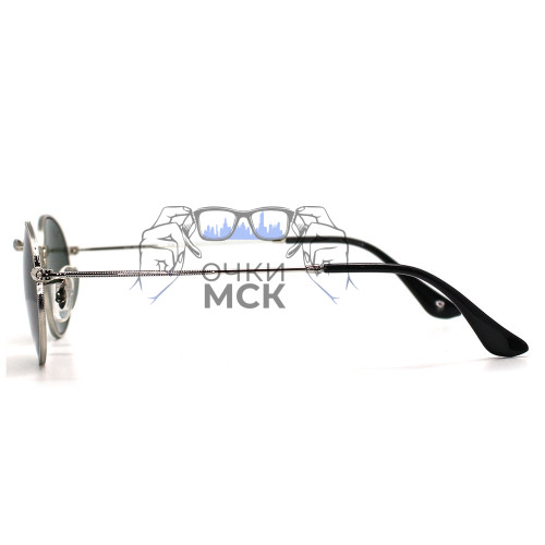 Очки Ray Ban Oval Metal RB3547N Тёмный градиент солнцезащитные унисекс женские мужские оригинал