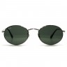 Очки Ray Ban Oval Metal RB3547N Тёмный градиент солнцезащитные унисекс женские мужские оригинал