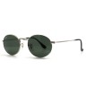 Очки Ray Ban Oval Metal RB3547N Тёмный градиент солнцезащитные унисекс женские мужские оригинал