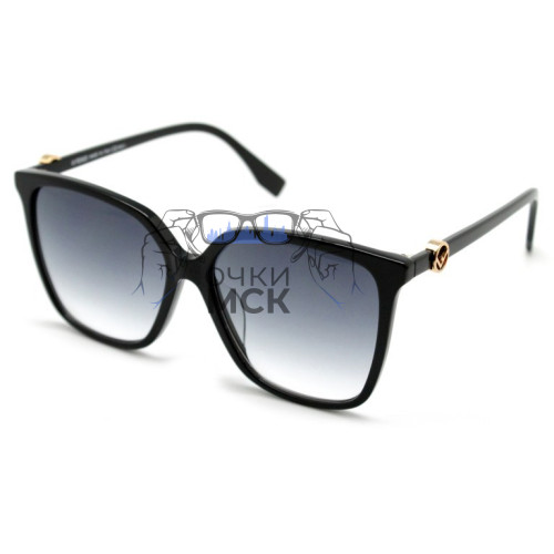 Очки Fendi F is Fendi 0330/F/S Серый градиент солнцезащитные женские оригинал