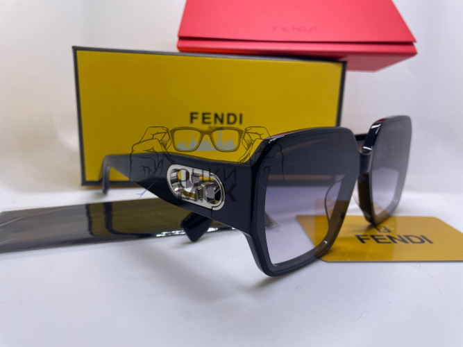 Очки Fendi Arabeska Black/Grey солнцезащитные женские оригинал