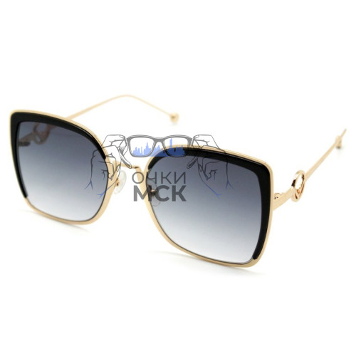 Очки Fendi F is Fendi FF0294/S Тёмно-серый градиент солнцезащитные женские оригинал