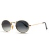 Очки Ray Ban Oval Metal RB3547 Тёмный градиент солнцезащитные унисекс женские мужские оригинал