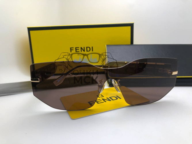 Очки Fendi Gold/Brown солнцезащитные женские оригинал
