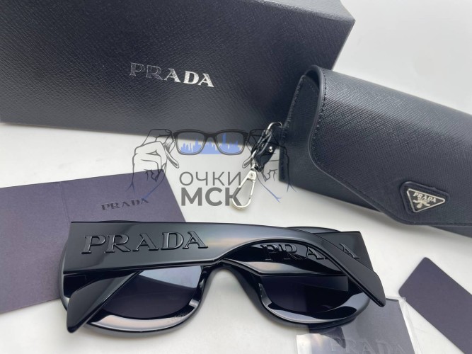 Очки Prada Black/Light Grey солнцезащитные женские оригинал