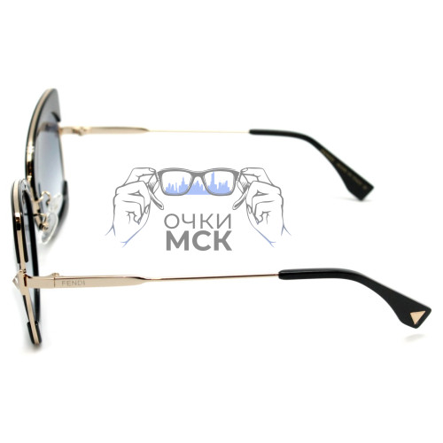 Очки Fendi FF 0306/S Тёмно-серый градиент солнцезащитные женские оригинал