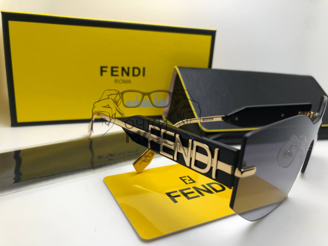Очки Fendi Gold/Dark солнцезащитные женские оригинал