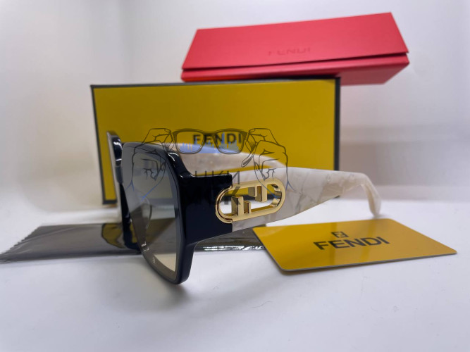 Очки Fendi Arabeska Marble Black/Grey солнцезащитные женские оригинал