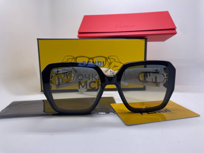 Очки Fendi Arabeska Marble Black/Grey солнцезащитные женские оригинал