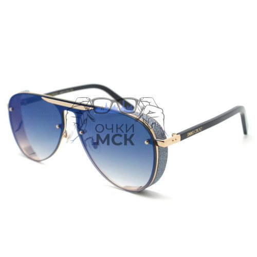 Очки Jimmy Choo MACY/s Синий зеркальный градиент солнцезащитные женские оригинал