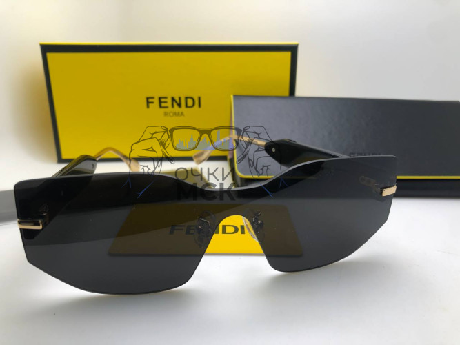 Очки Fendi Gold/Black солнцезащитные женские оригинал