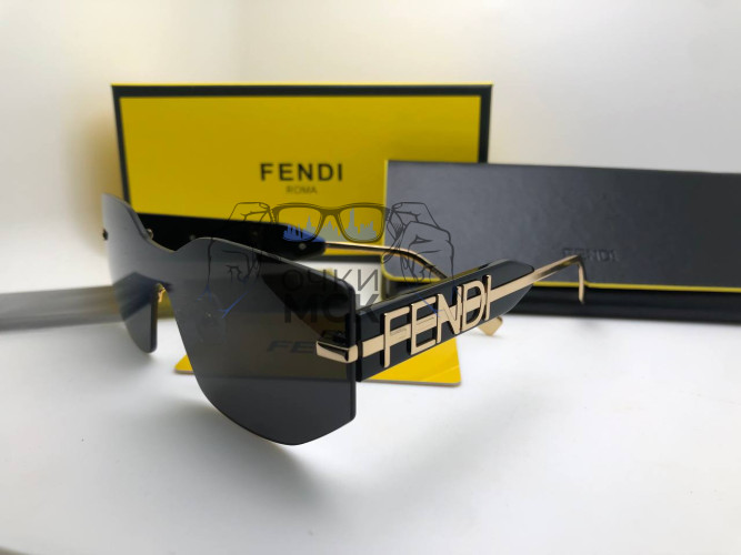 Очки Fendi Gold/Black солнцезащитные женские оригинал