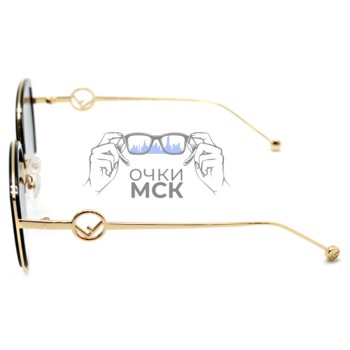 Очки Fendi F is Fendi FF0290/S Тёмно-серый градиент солнцезащитные женские оригинал