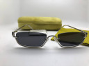 Очки Gucci Retro Style Silver/Black солнцезащитные унисекс женские мужские оригинал