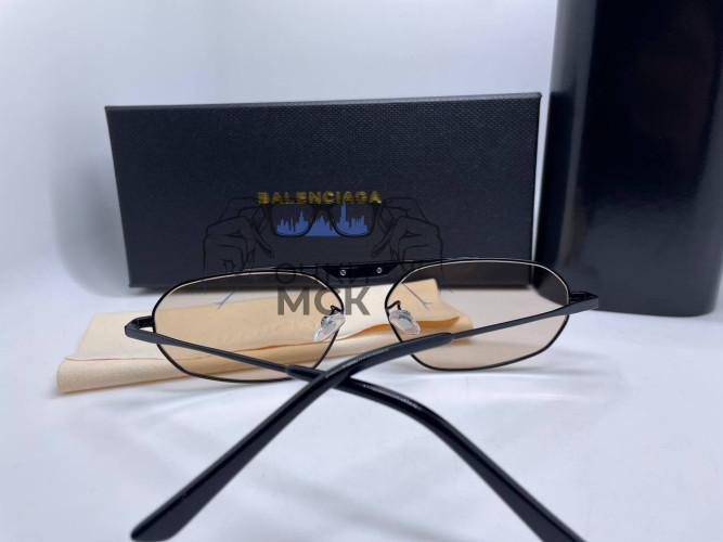 Очки Balenciaga 2455 Black/Light Brown Коричневый градиент солнцезащитные унисекс женские мужские оригинал