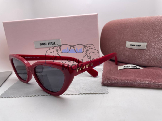 Очки Miu Miu Red/Black солнцезащитные женские оригинал