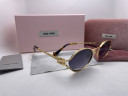 Очки Miu Miu Gold Leo/Black солнцезащитные женские оригинал