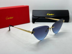 Очки Cartier Triangle Gold/Blue
