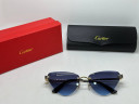 Очки Cartier Triangle Gold/Blue солнцезащитные женские оригинал