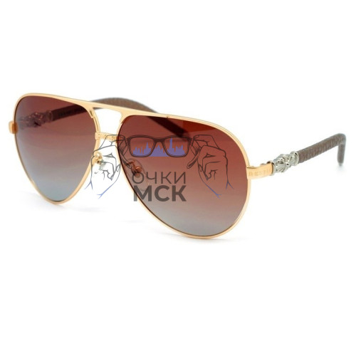 Очки Men's Chrome Hearts ROCKER Коричневый градиент солнцезащитные мужские оригинал