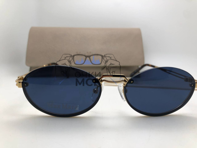 Очки Max Mara Gold/Dark солнцезащитные унисекс женские мужские оригинал