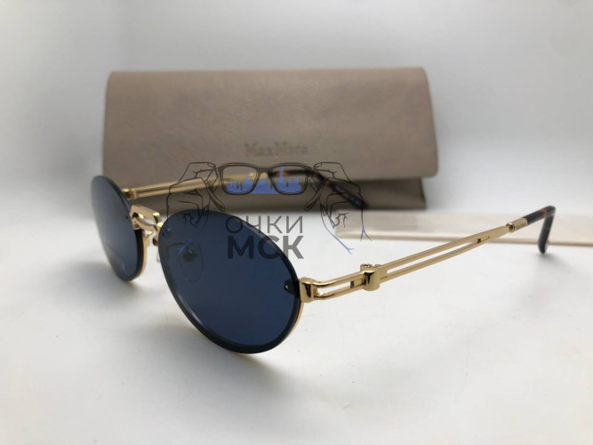 Очки Max Mara Gold/Dark солнцезащитные унисекс женские мужские оригинал