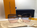 Очки Louis Vuitton Gold/Pink солнцезащитные унисекс женские мужские оригинал