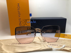 Очки Louis Vuitton Gold/Pink