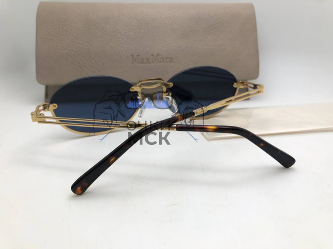 Очки Max Mara Gold/Black солнцезащитные унисекс женские мужские оригинал