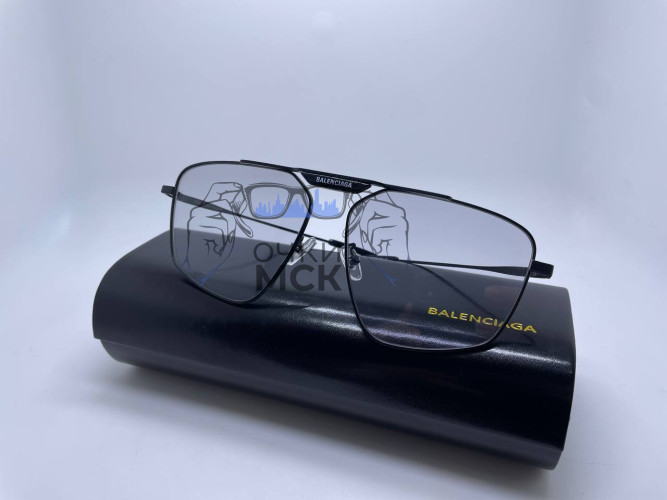 Очки Balenciaga S Black/Light Grey Коричневый градиент солнцезащитные унисекс женские мужские оригинал