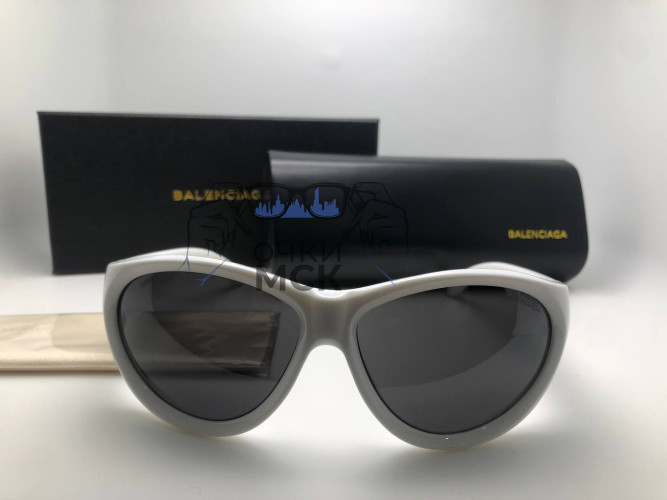 Очки Balenciaga White/Dark солнцезащитные женские оригинал