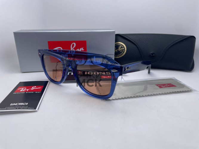 Очки Ray Ban Blue/Brown солнцезащитные унисекс женские мужские оригинал