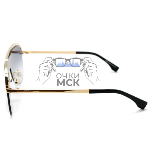 Очки Fendi Fancy FF M0030 Серый градиент солнцезащитные унисекс женские мужские оригинал