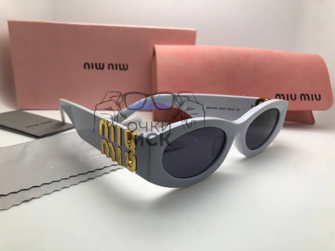 Очки Miu Miu 142500 White солнцезащитные женские оригинал