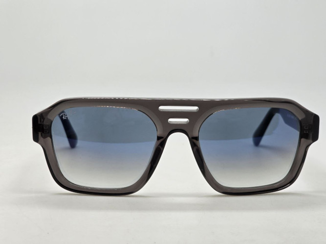 Очки Ray Ban Corrigan RB4397 Brown Transparent/Grey солнцезащитные унисекс женские мужские оригинал
