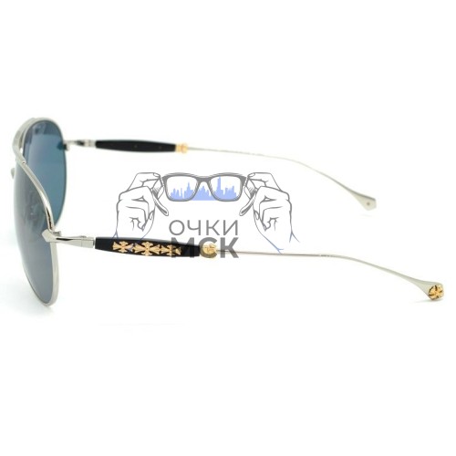 Очки Men's Chrome Hearts Aviator S Серые солнцезащитные мужские оригинал