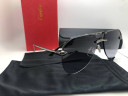 Очки Cartier Dark Silver/Black Черный градиент солнцезащитные унисекс женские мужские оригинал