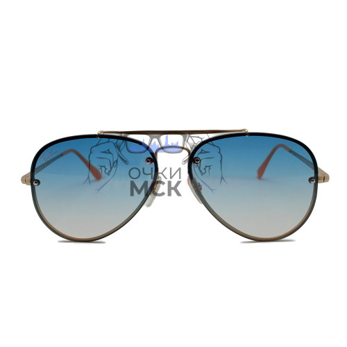Очки Ray Ban Blaze Aviator RB3584-N Серый солнцезащитные унисекс женские мужские оригинал