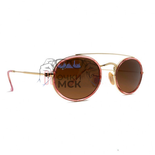 Очки Ray Ban RB 3847N Коричневые солнцезащитные унисекс женские мужские оригинал