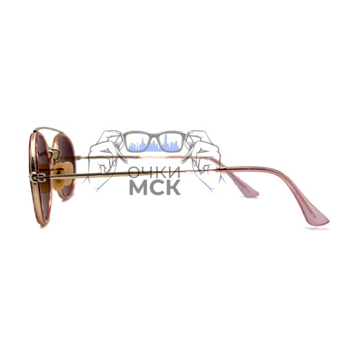 Очки Ray Ban RB 3847N Коричневые солнцезащитные унисекс женские мужские оригинал