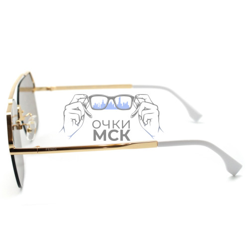 Очки Fendi Fancy FF M0032 C2 Logo Коричневые солнцезащитные унисекс женские мужские оригинал